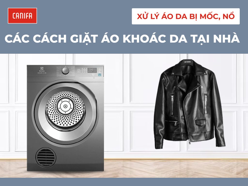 cách giặt áo da tại nhà