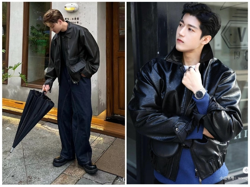 chọn áo da có kích cỡ vừa vặn