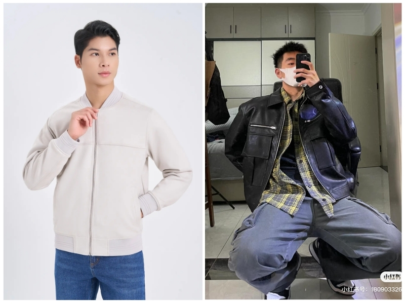 nên chọn áo da lộn hay áo da bóng