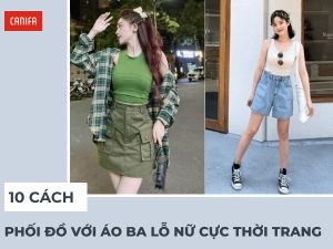 phối đồ với áo ba lỗ nữ