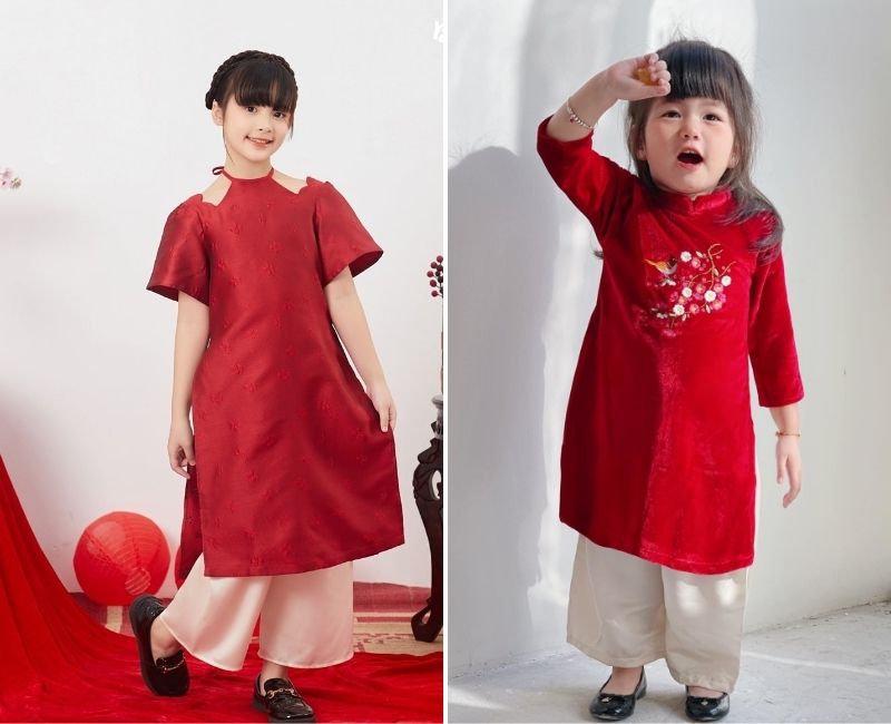 chọn áo dài cách tân cho bé gái
