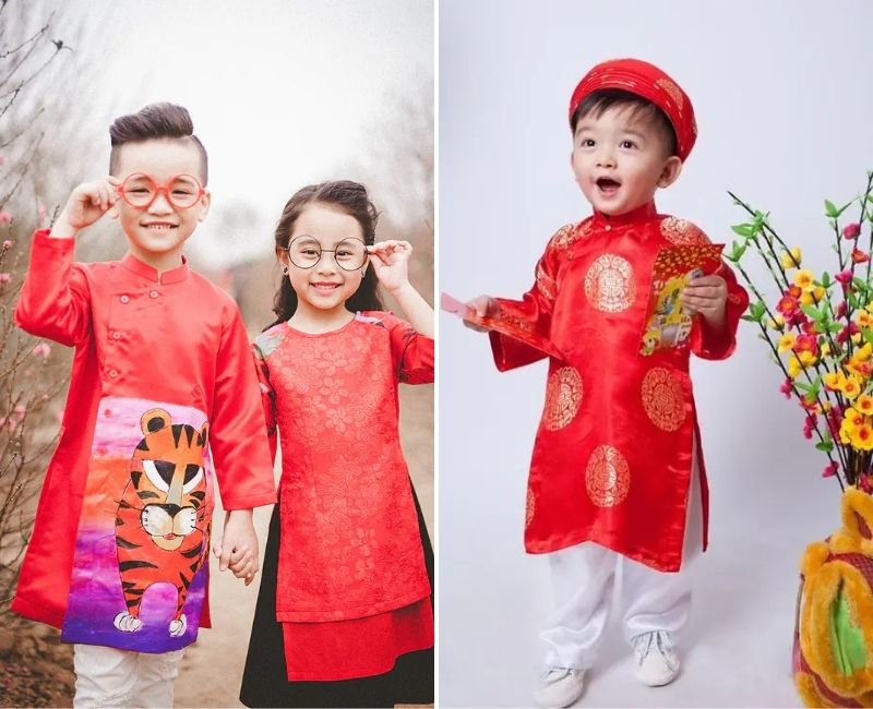 áo dài cách tân cho trẻ