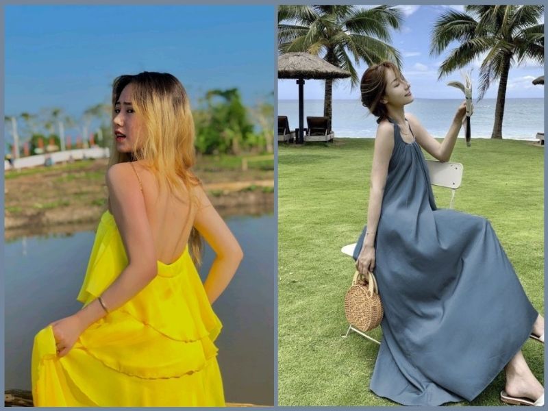 váy đi biển cho người thấp
