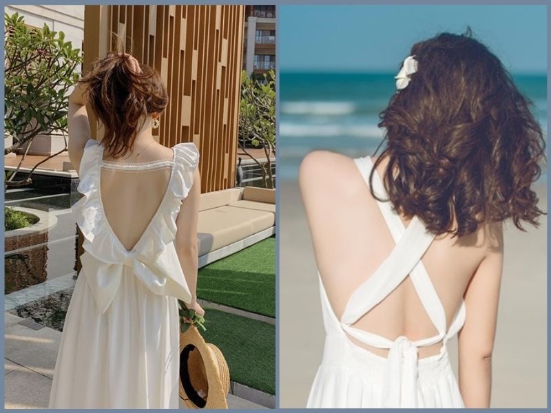 mẫu váy đi biển cho người thấp