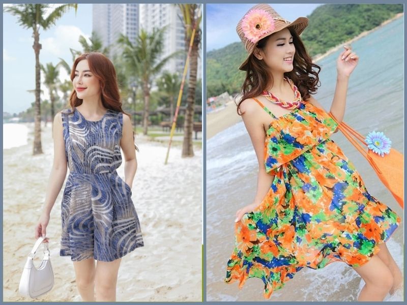 váy đi biển cho người lùn