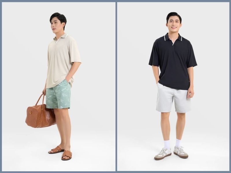  phối đồ với áo polo nam 