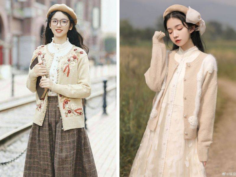 Phối đồ cùng áo len dệt kim – Sự ấm áp cổ điển 