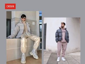 phối đồ với áo phao nam