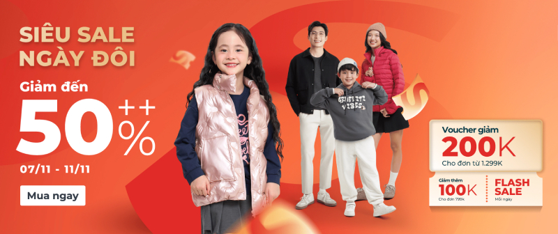 canifa sale ngày 11/11