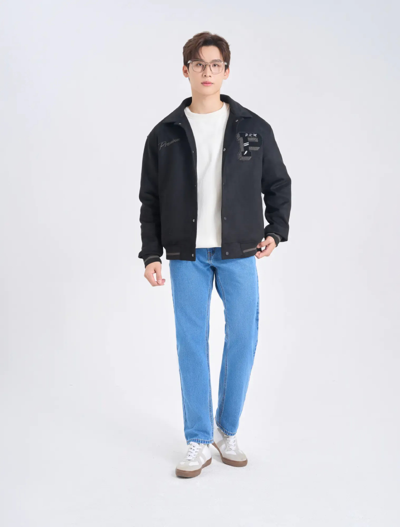 phối đồ với áo bomber nam