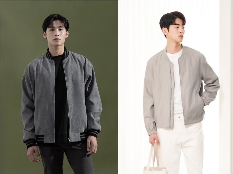 phối đồ với áo bomber nam