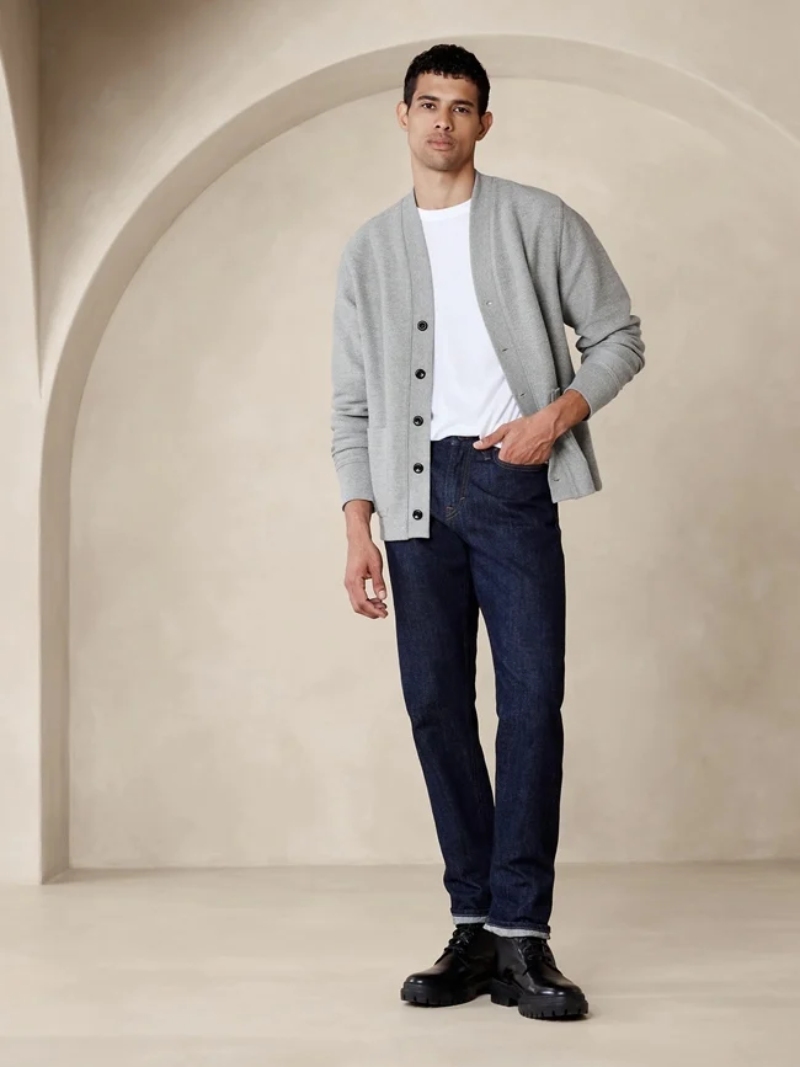 Phối Đồ Với Áo Cardigan Nam 