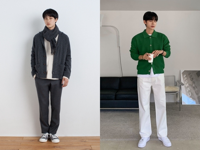 Phối Đồ Với Áo Cardigan Nam 