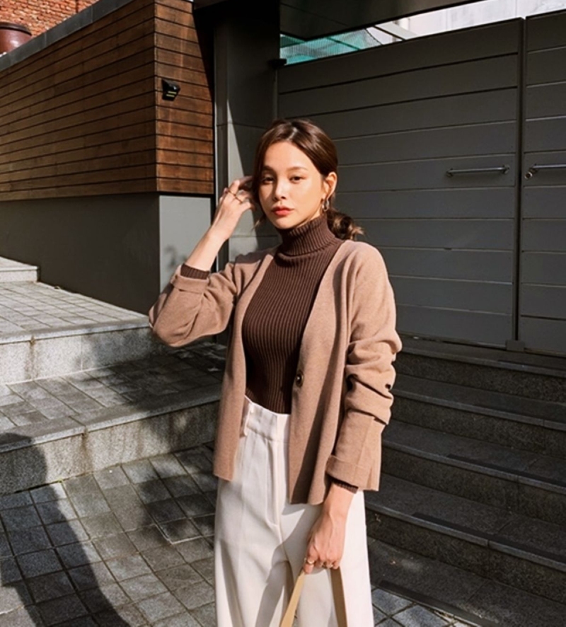 Phối đồ áo cardigan nữ