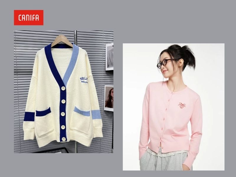 mua áo cardigan tại canifa