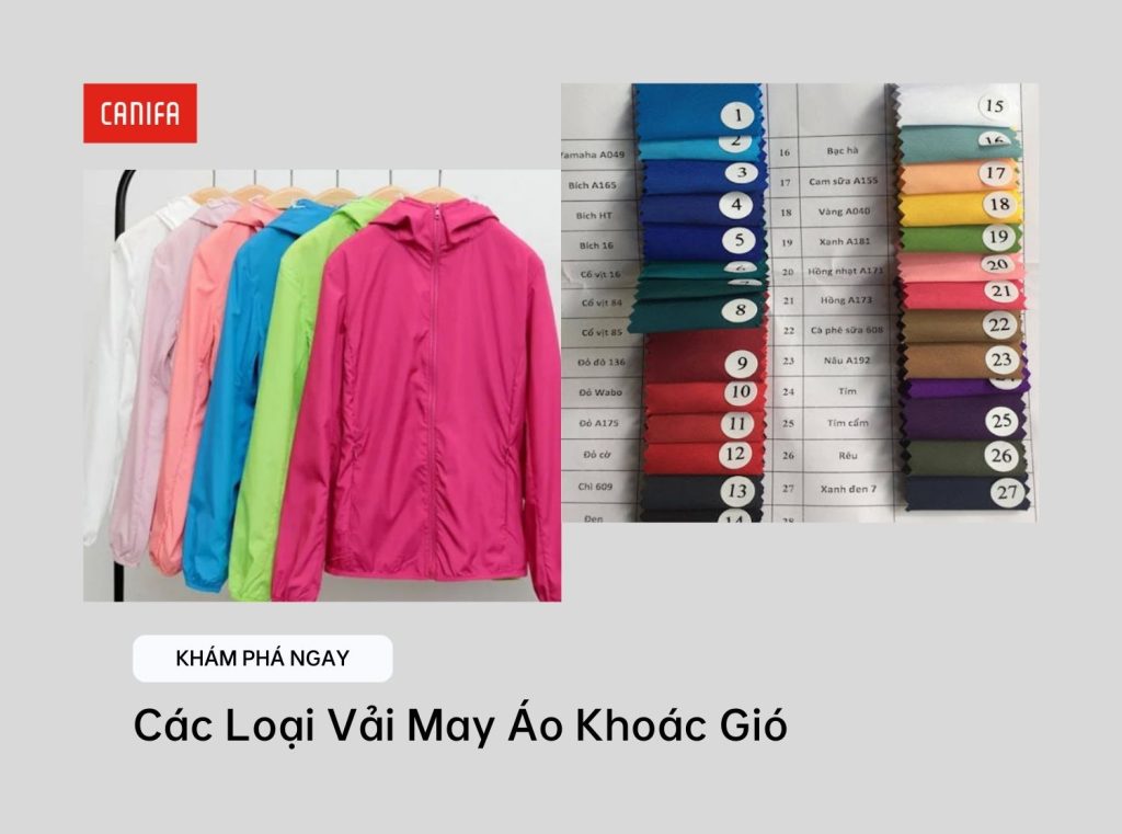 các loại vải may áo khoác gió