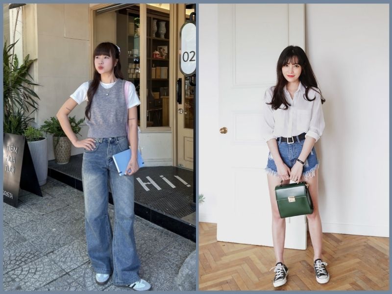 cách phối đồ cho người gầy