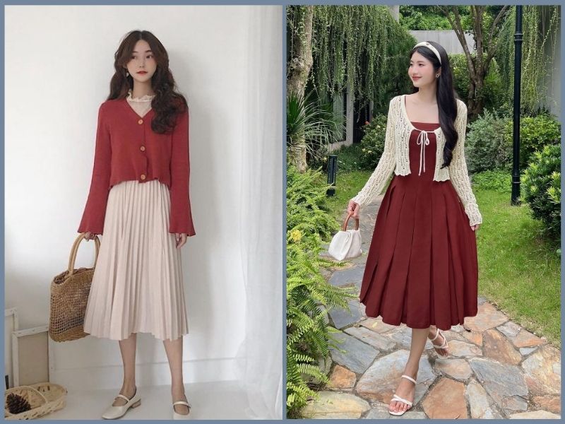 cách phối đồ mùa đông cho nữ công sở