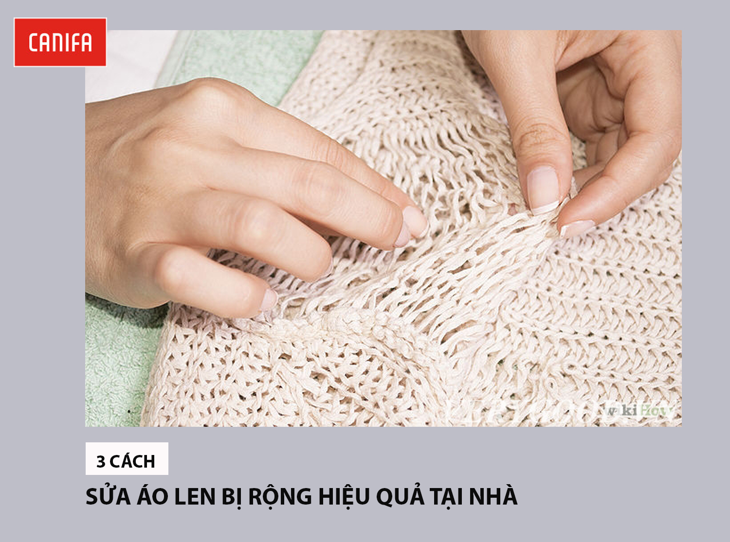 cách sửa áo len bị rộng