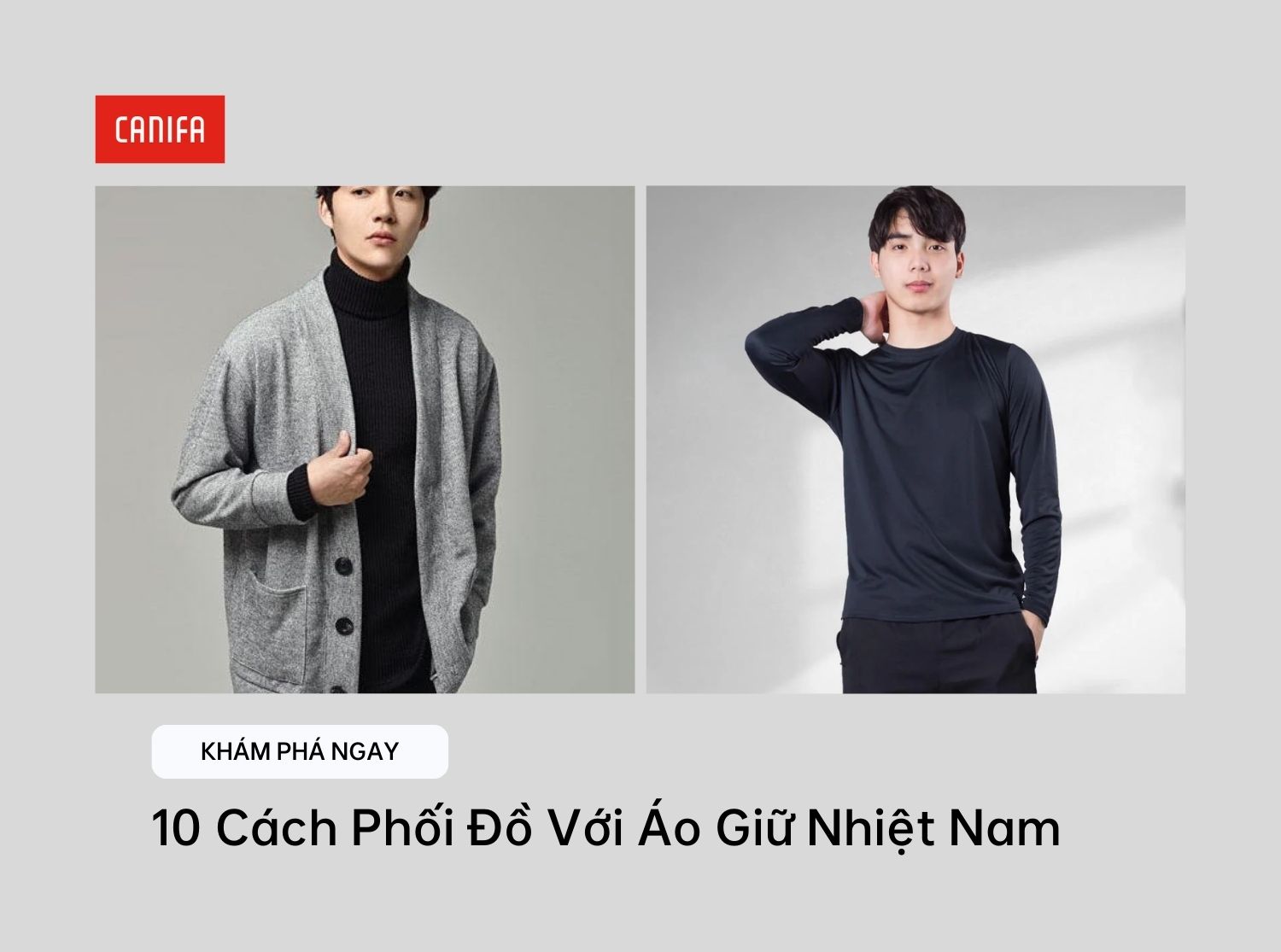 phối đồ với áo giữ nhiệt nam