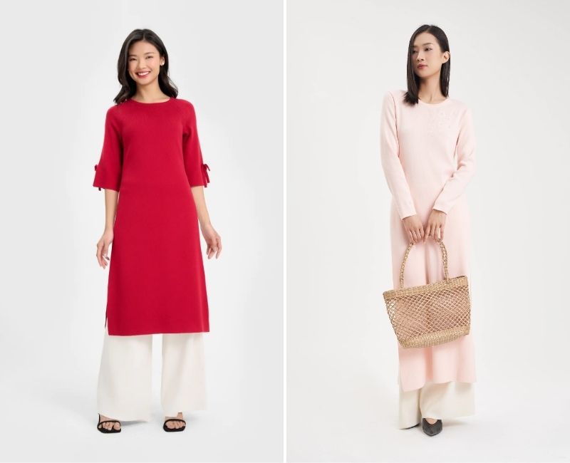 phơi áo dài canifa