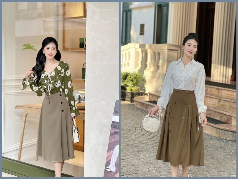 cách phối đồ đi biển cho nữ trung niên