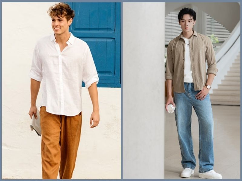 cách phối đồ cho nam lùn chân to