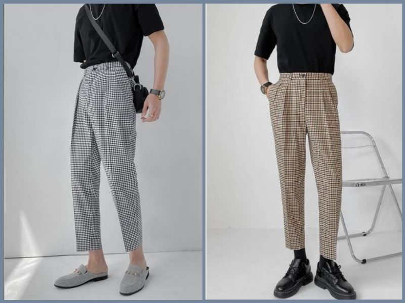 phối đồ với áo thun đen nam