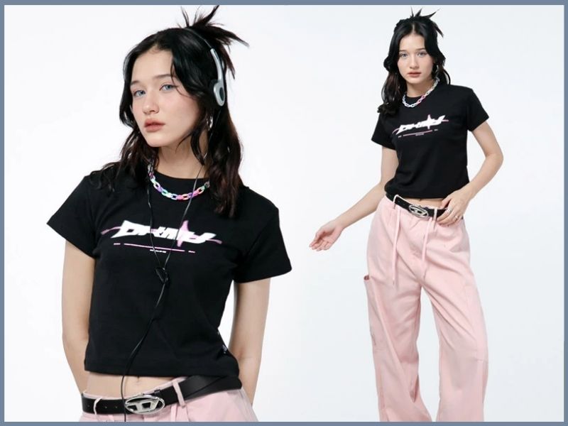 phối đồ áo thun babytee