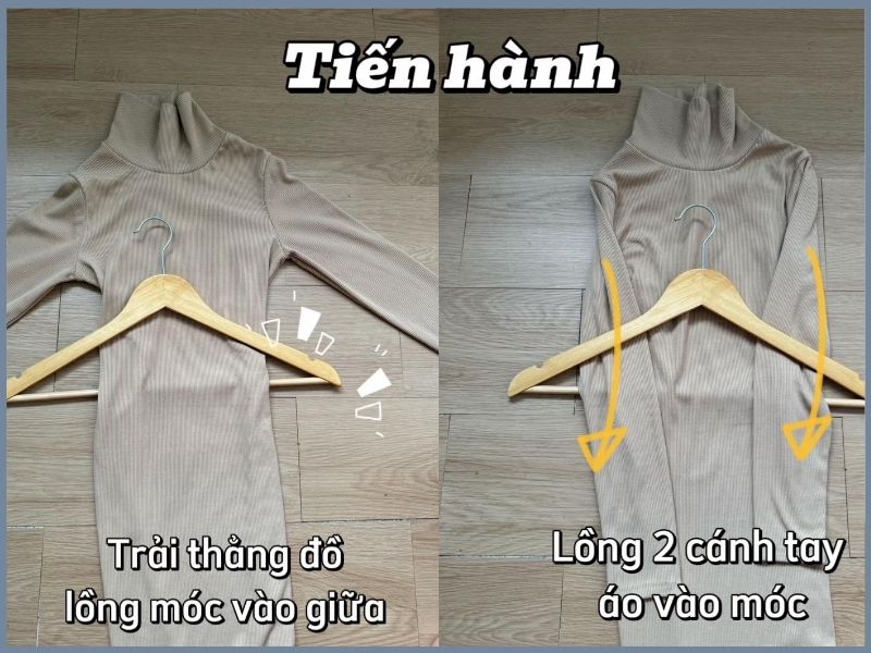 Cách gấp áo thun 