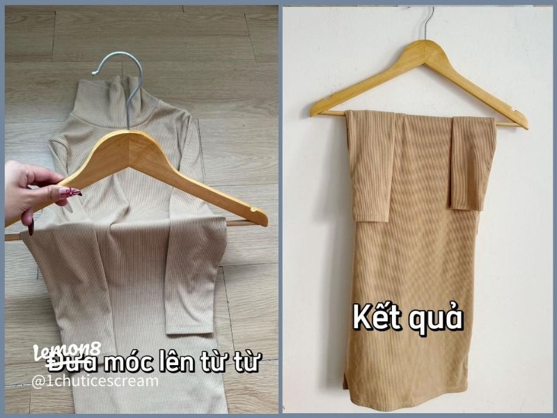 Cách gấp áo thun 