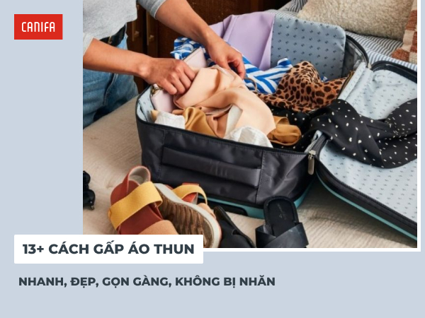 Cách gấp áo thun
