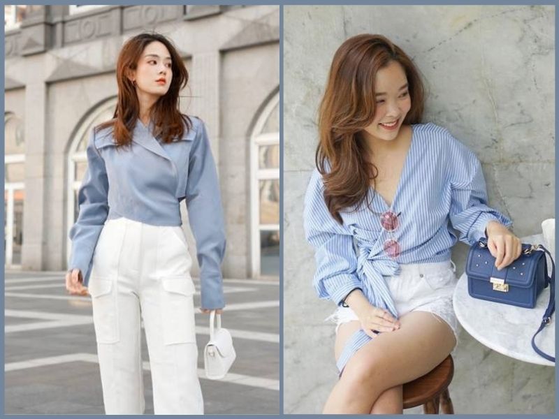 quần màu trắng kết hợp với áo màu gì