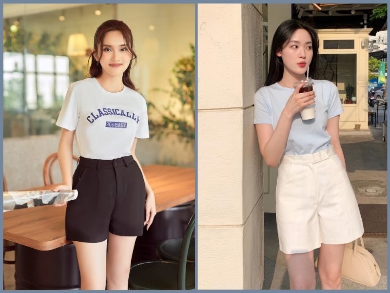 phối đồ mùa hè cho nữ lùn