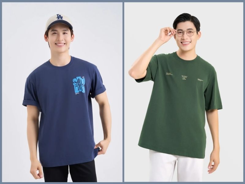 phối đồ với áo thun oversize nam