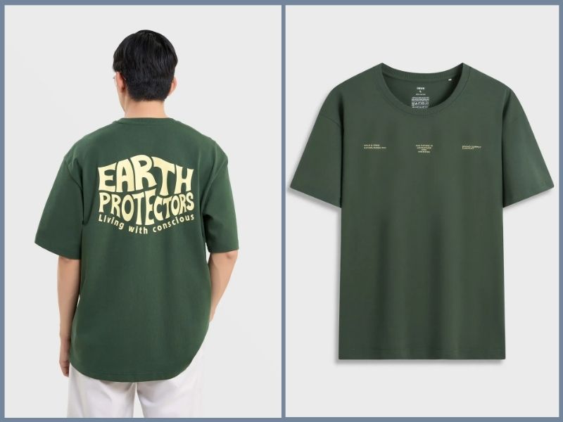 cách phối đồ với áo thun oversize nam