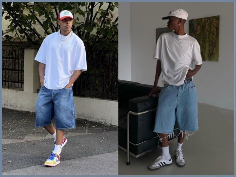 cách phối áo thun oversize nam