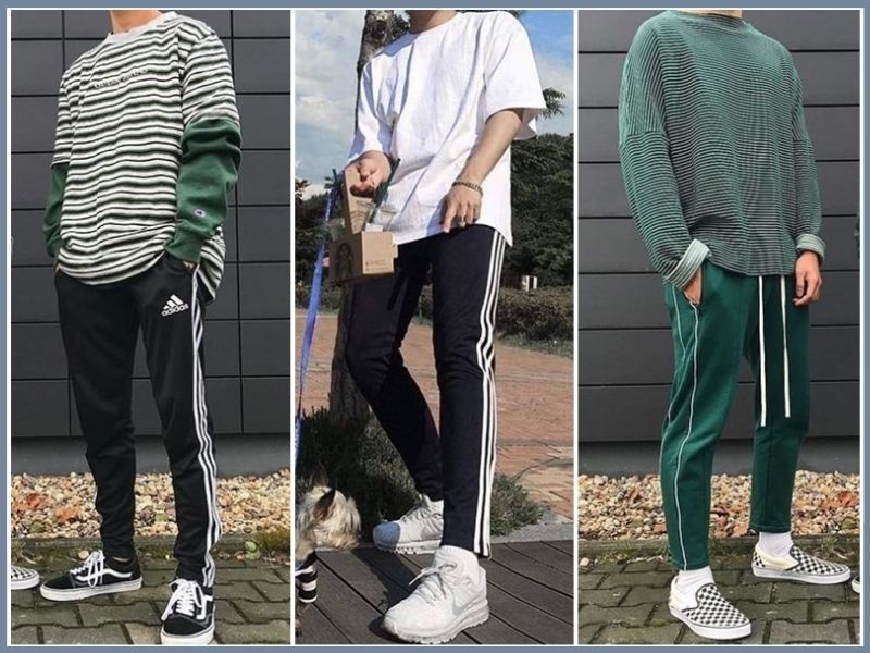 cách phối đồ với áo phông rộng nam