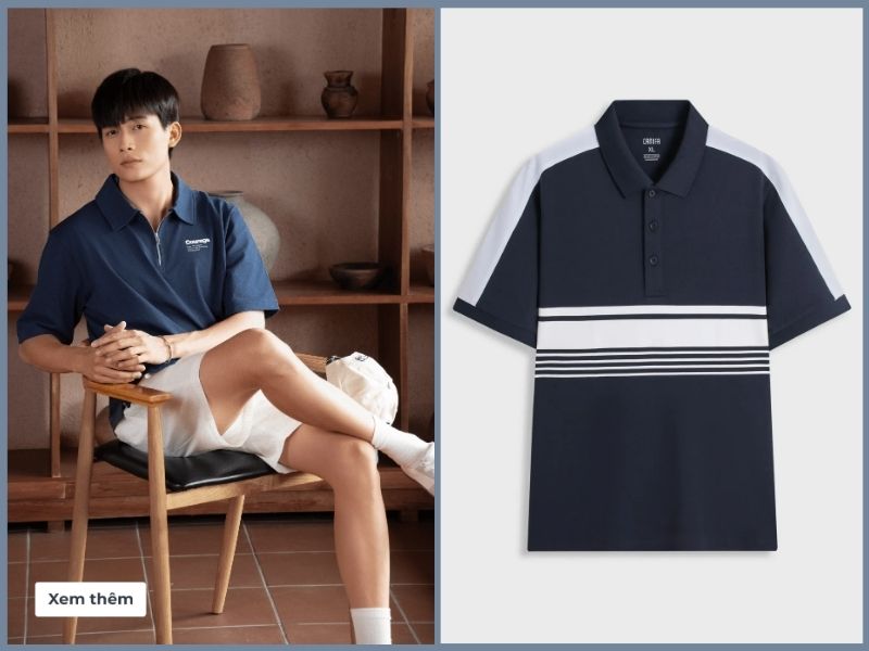 các kiểu áo thun form rộng nam