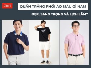 quần trắng phối áo màu gì nam