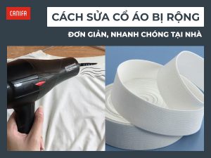 cách sửa cổ áo bị rộng