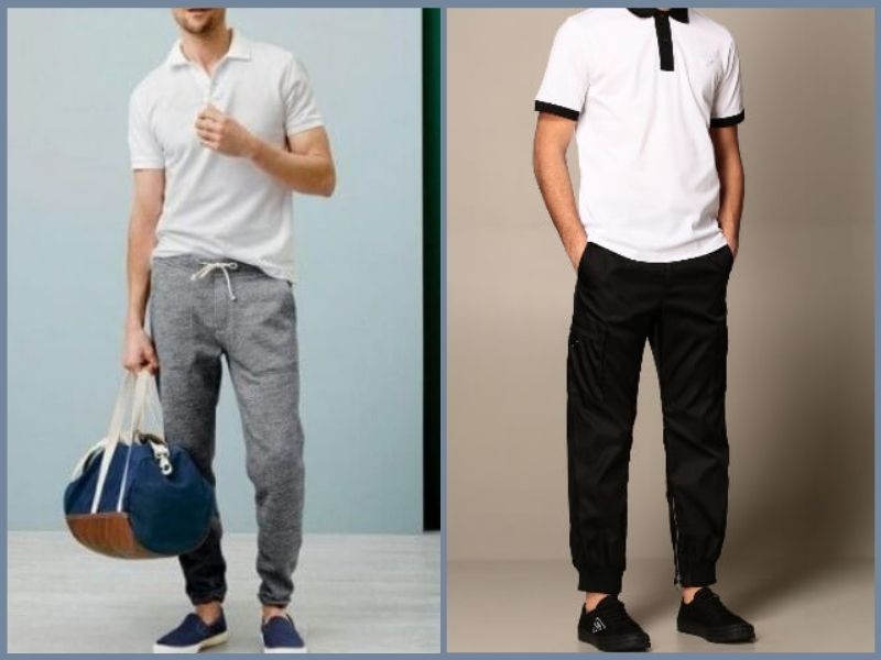 áo polo trắng phối quần gì