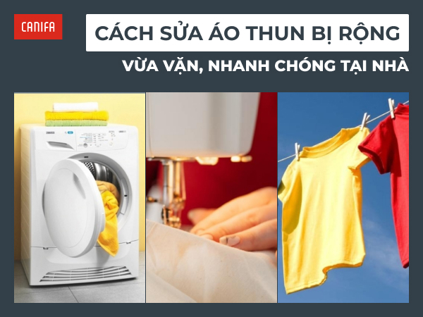 cách sửa áo thun bị rộng