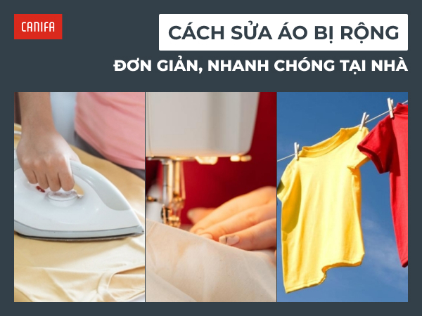 cách sửa cổ áo bị rộng