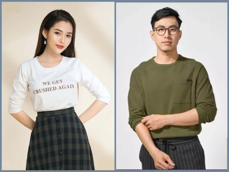 cách xắn tay áo thun tay dài nữ