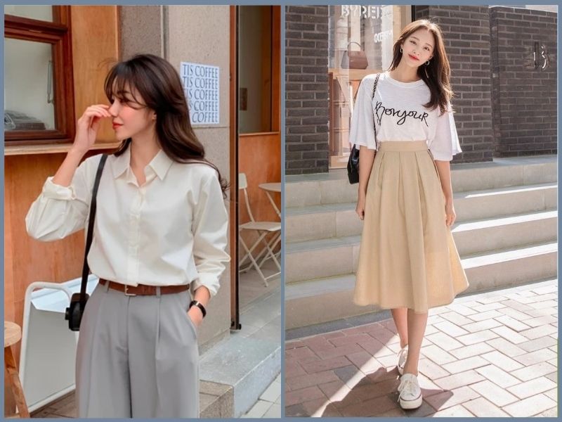 style mùa hè hàn quốc nữ