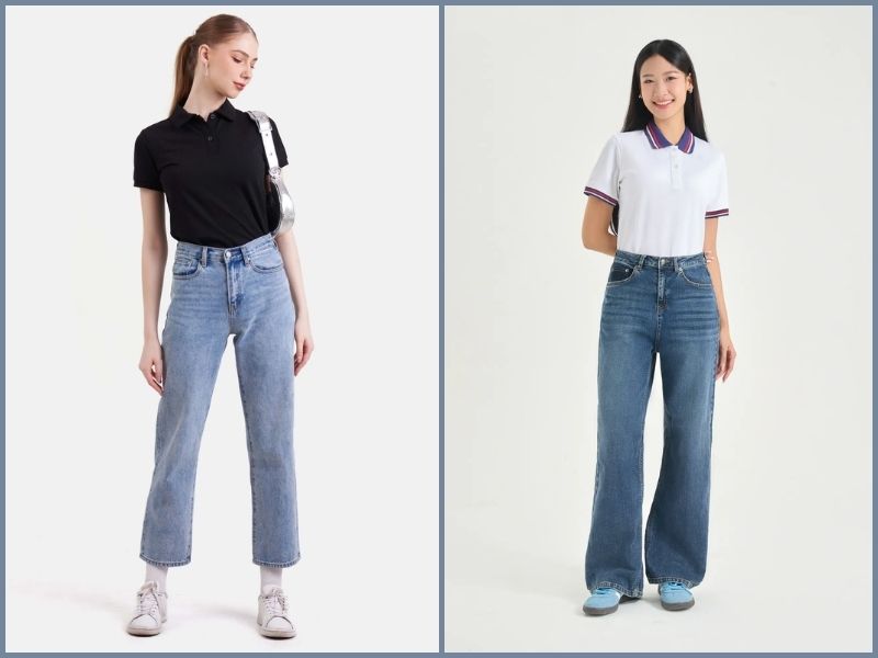 cách mặc áo polo đẹp nữ cách phối đồ với áo polo nữ