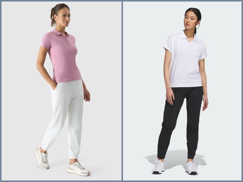 phối đồ với áo polo nữ quần phối với áo polo nữ