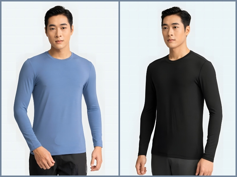 các kiểu áo thun tay dài