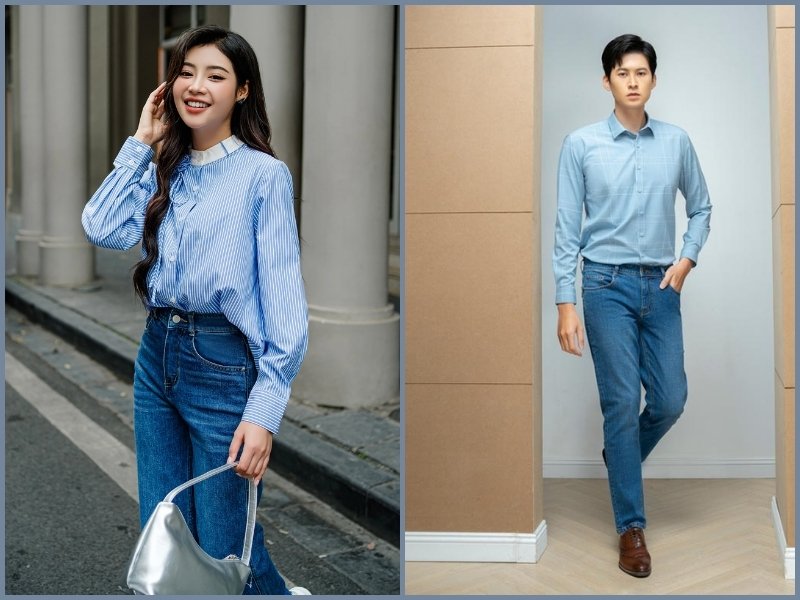 áo xanh dương mặc với quần màu gì nữ áo xanh dương mặc với quần màu gì nữ